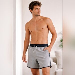 Vuori Banks Short Men’s Swim Trunks Size L Gray Premium Beach 🌊